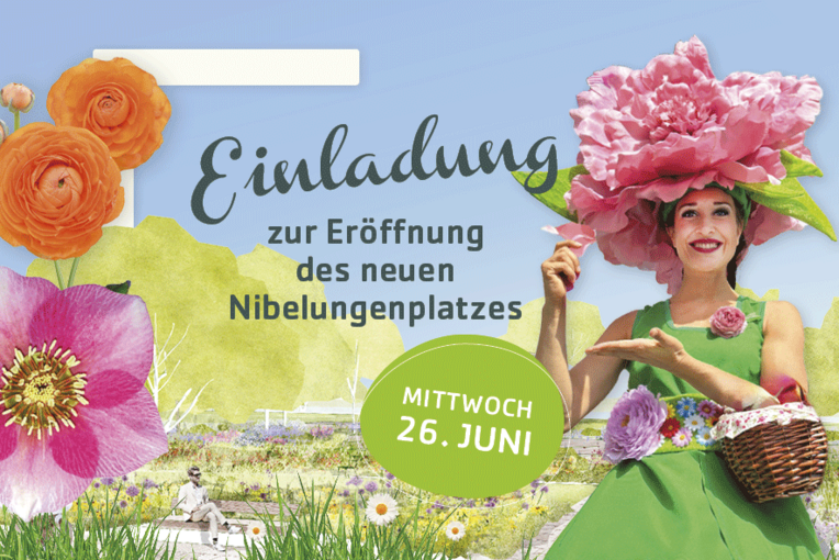 Großes Eröffnungsfest für Pionierprojekt Nibelungenplatz: Mittwoch, 26. Juni